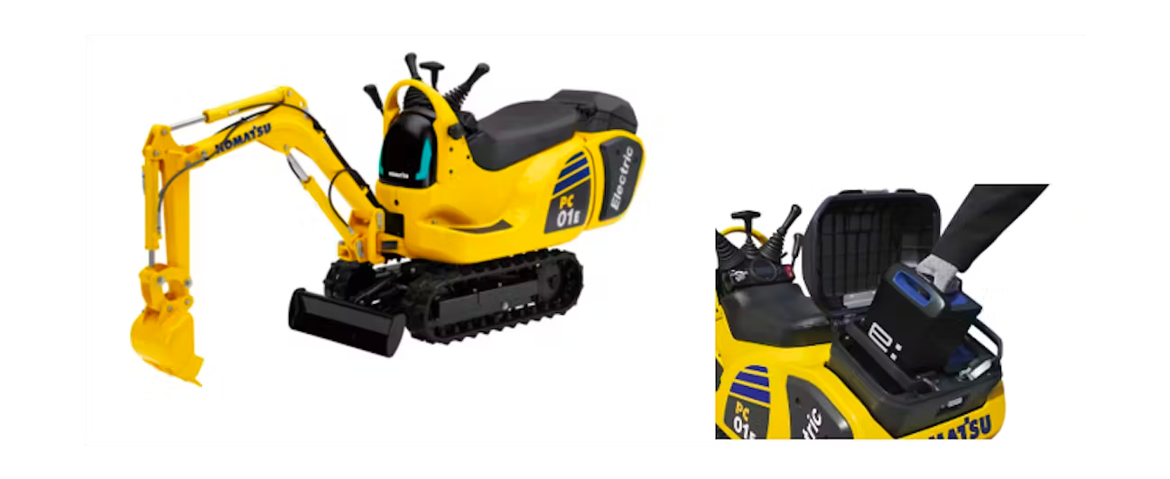 小松与本田合作在日本生产电动微型挖掘机